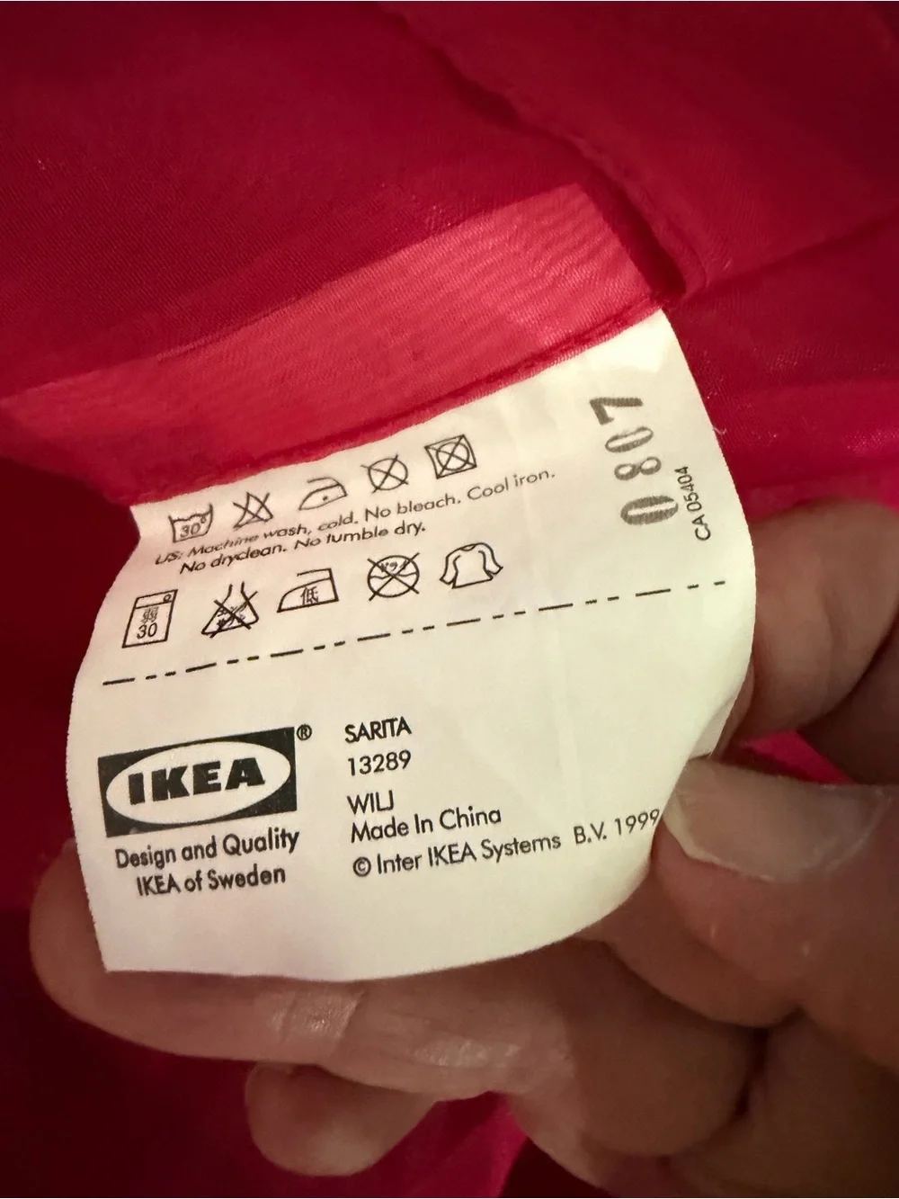 Bright Pink Sheer Window Curtains - Home Accents Ikea Sarita new w/o package